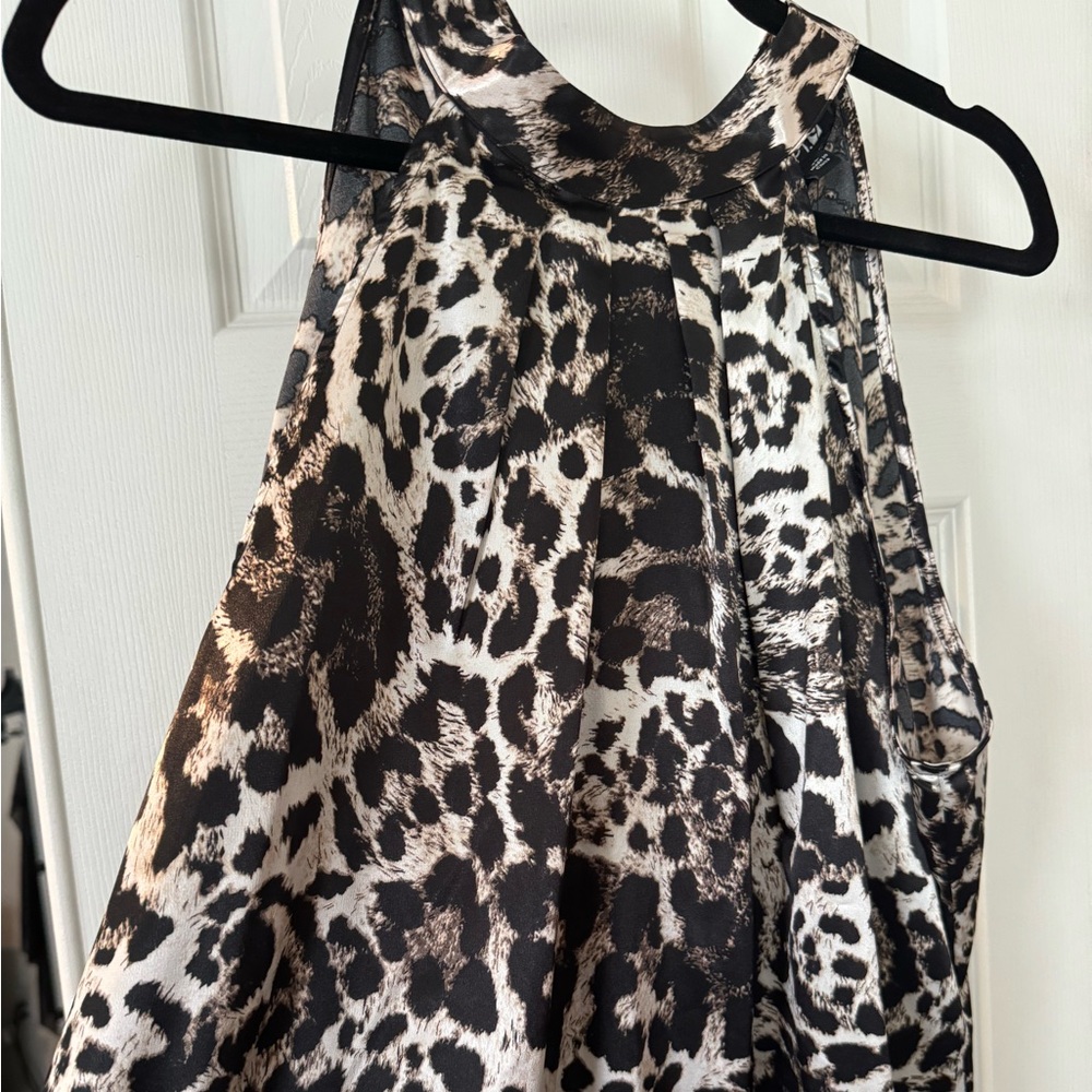 Apt. 9 Black and White Animal Print Blouse